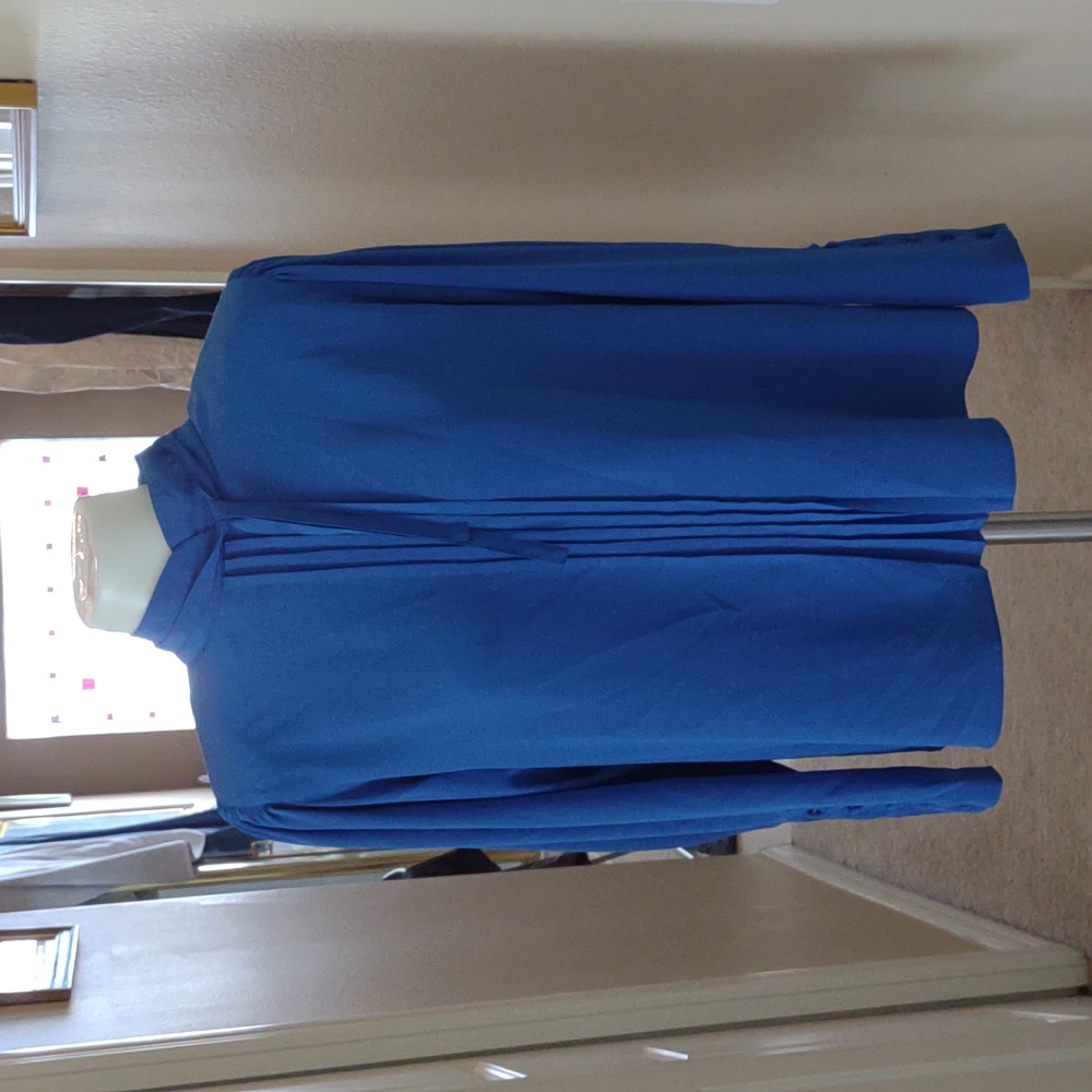 Vintage Expressives blue blouse size 10